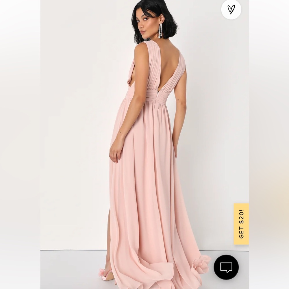 Blush bridesmaid dress
